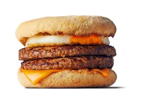 Double Sausage & Egg McMuffin