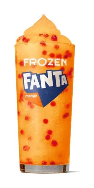 Frozen Fanta Mango with Strawberry Popping Pearls (Small)