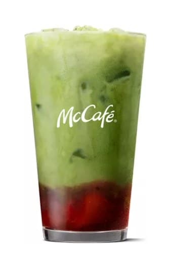 Iced Strawberry Matcha Latte