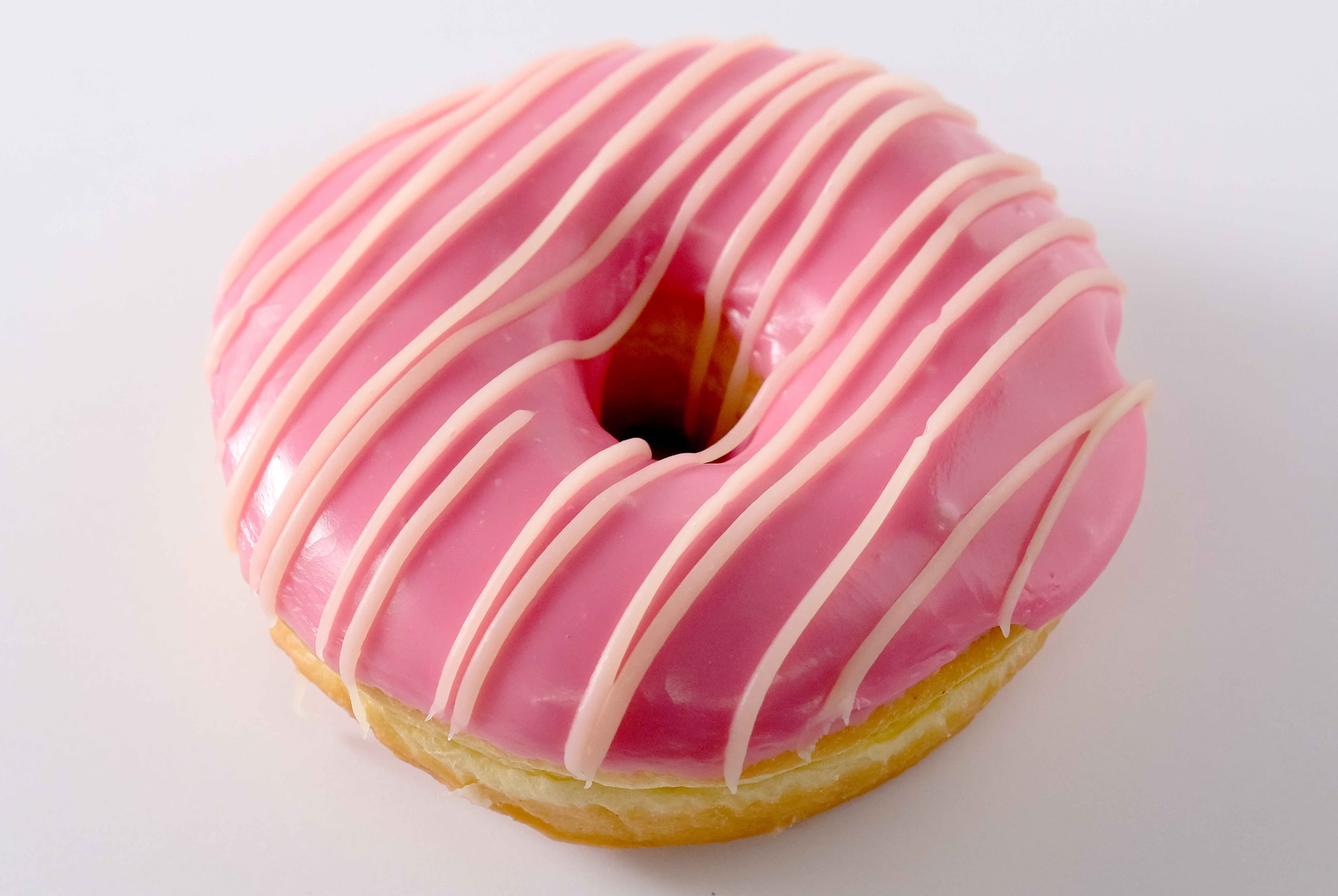 Strawberry White Chocolate Donut