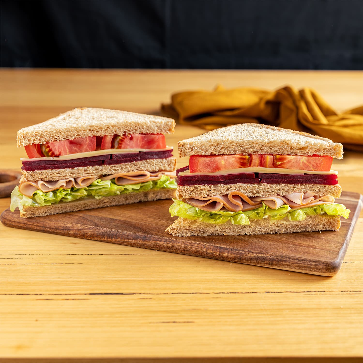 Classic Ham Triple Stack Sandwich