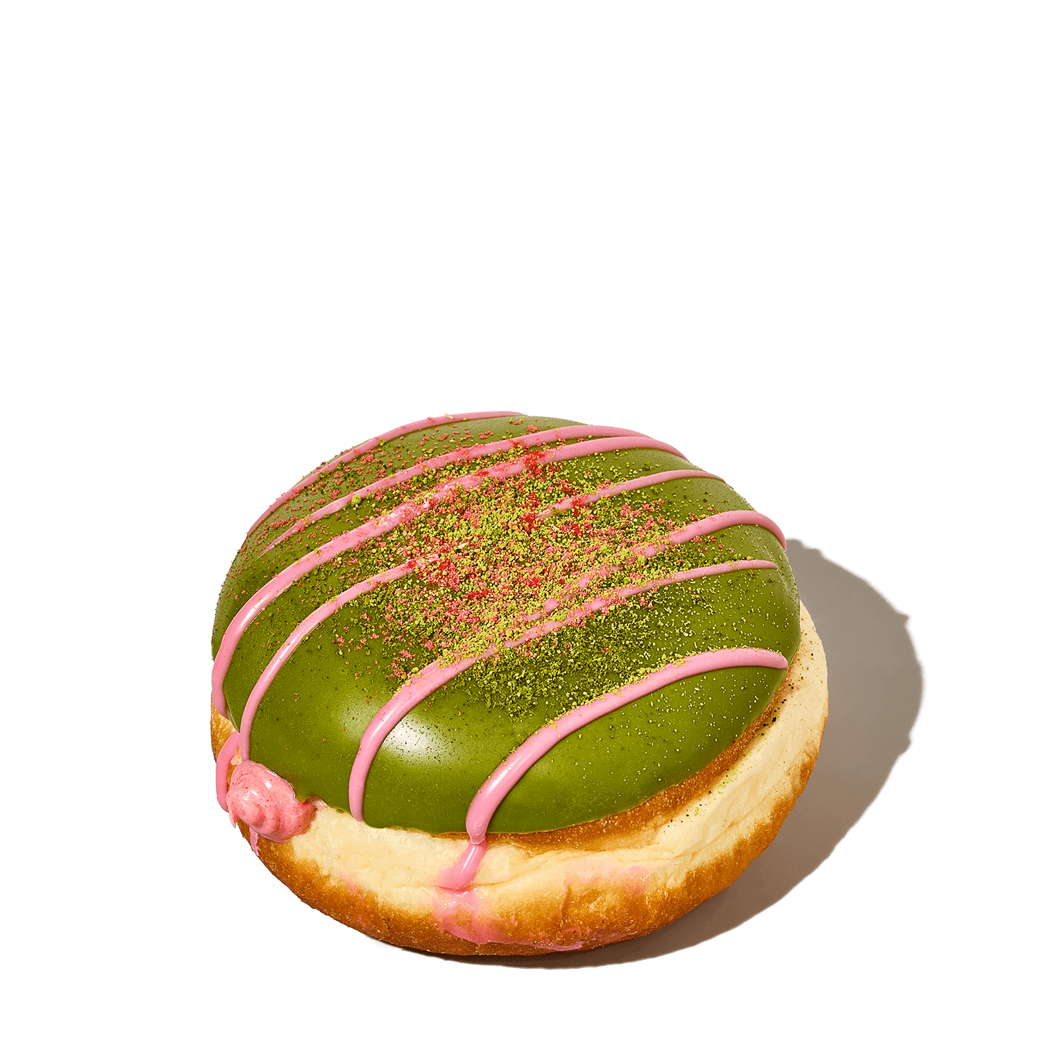 Matcha Strawberry Donut