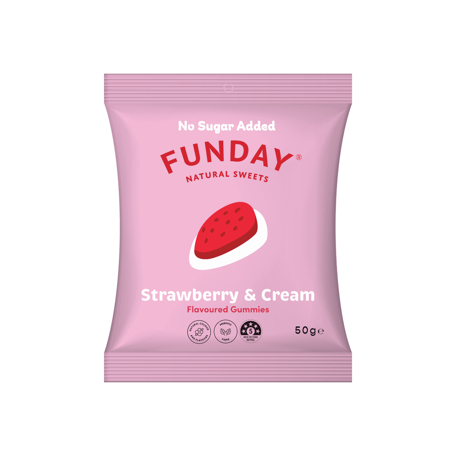 Funday Sweets Strawberries & Cream 50g