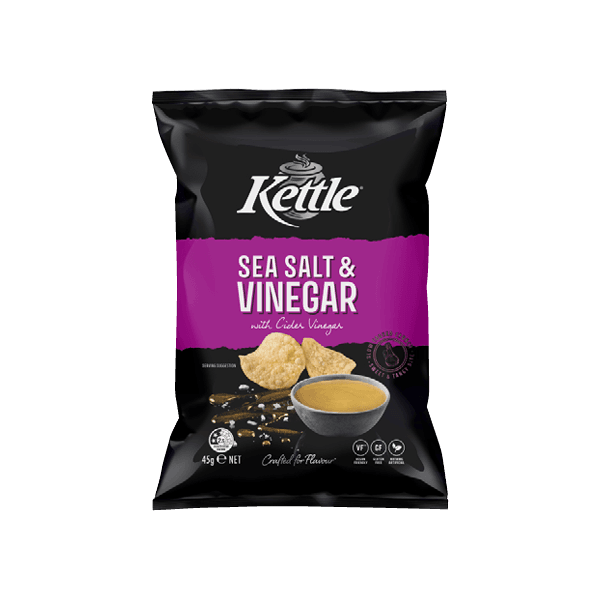 Kettle Chips Sea Salt & Vinegar 45g