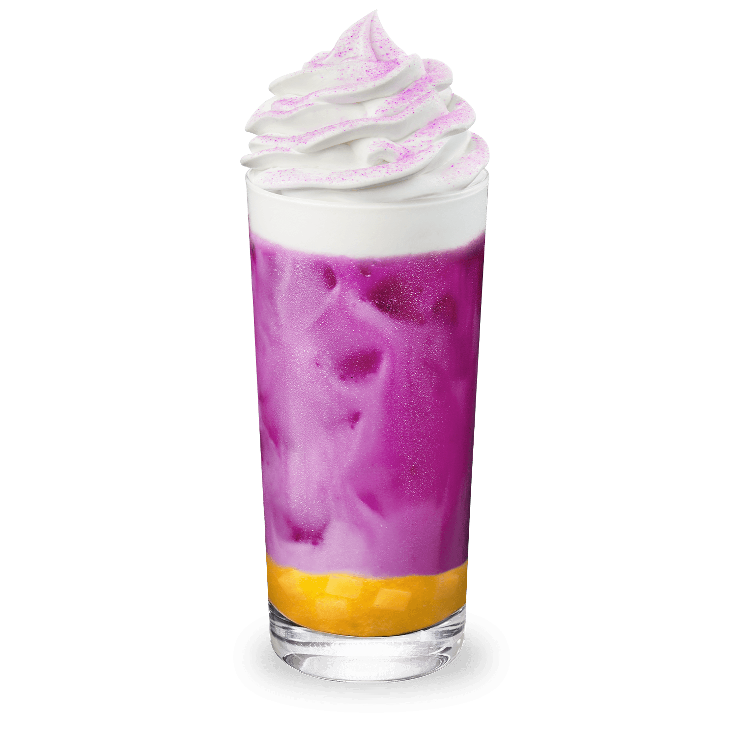 Iced Dragonfruit Mango Jelly Latte