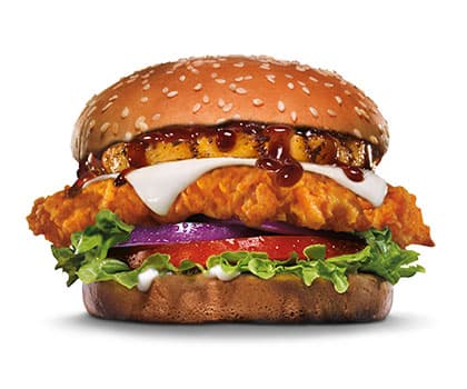Hand-Breaded Hawaiian Chicken Burger