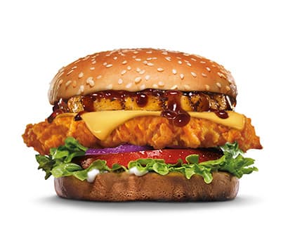 Hand-Breaded Hawaiian Chicken Burger