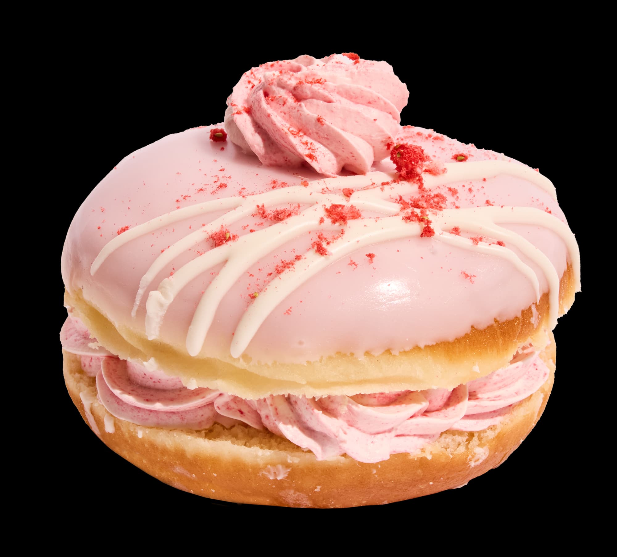 Strawberries & Cream Donut