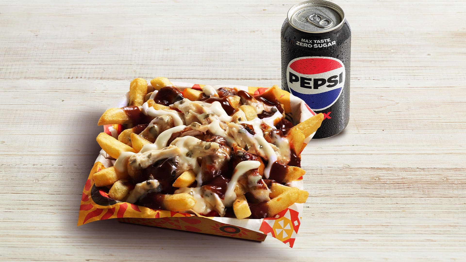 Garlic & BBQ Pulled Chicken Loaded Chips Meal