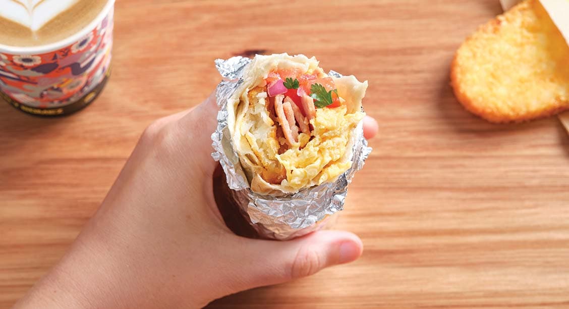 Big Brekkie Burrito - Bacon