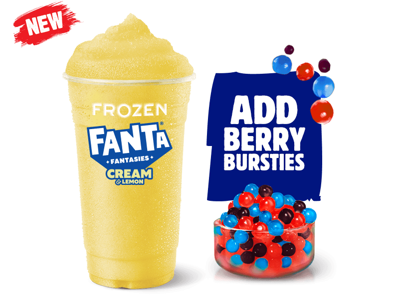 Fanta Cream and Lemon Frozen Burstie