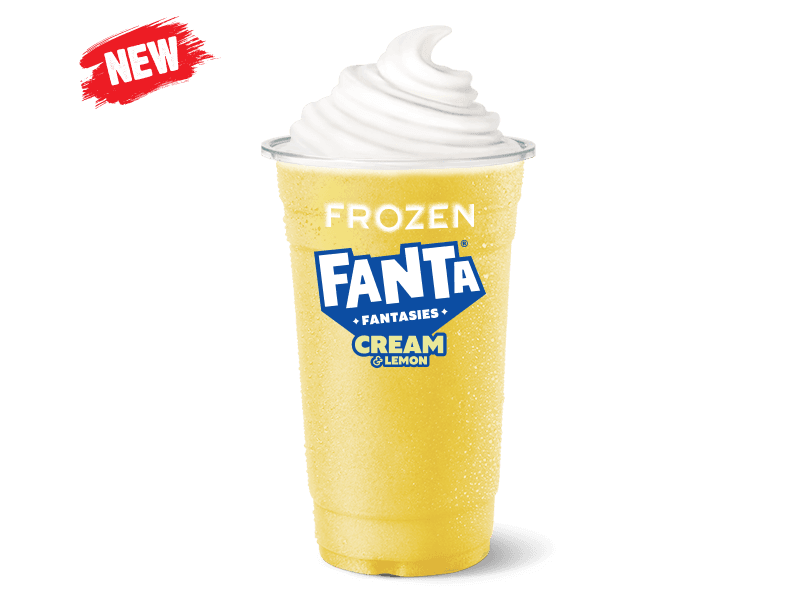 Fanta Cream and Lemon Frozen Burstie Spider