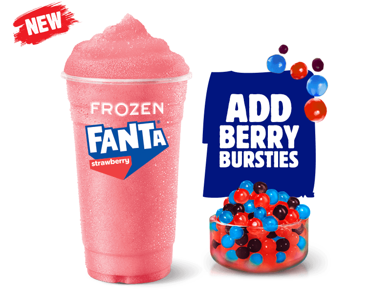 Fanta Strawberry Frozen Burstie (Small)